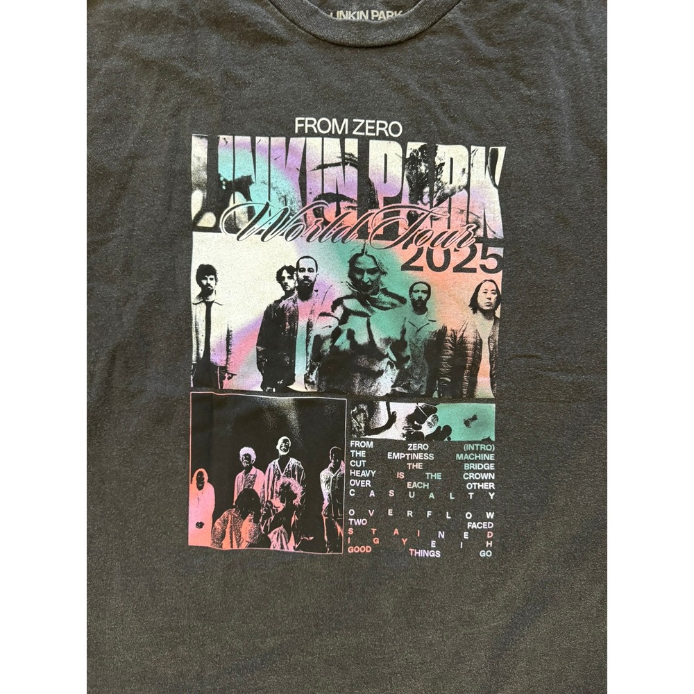 Linkin Park From Zero World Tour 2025 Graphic T-Shirt Black XL Concert Tee - Picture 3 of 6